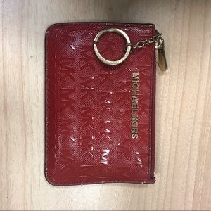 Michael Kors Red Patent Wallet/Change Purse